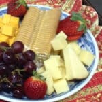 Fruit and cheese tray