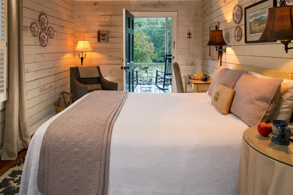 Relax and Unwind in this cozy guest room at our North Georgia Bed and Breakfast